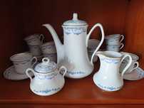 Conjunto de chá e café Porcel vintage - Império Azul