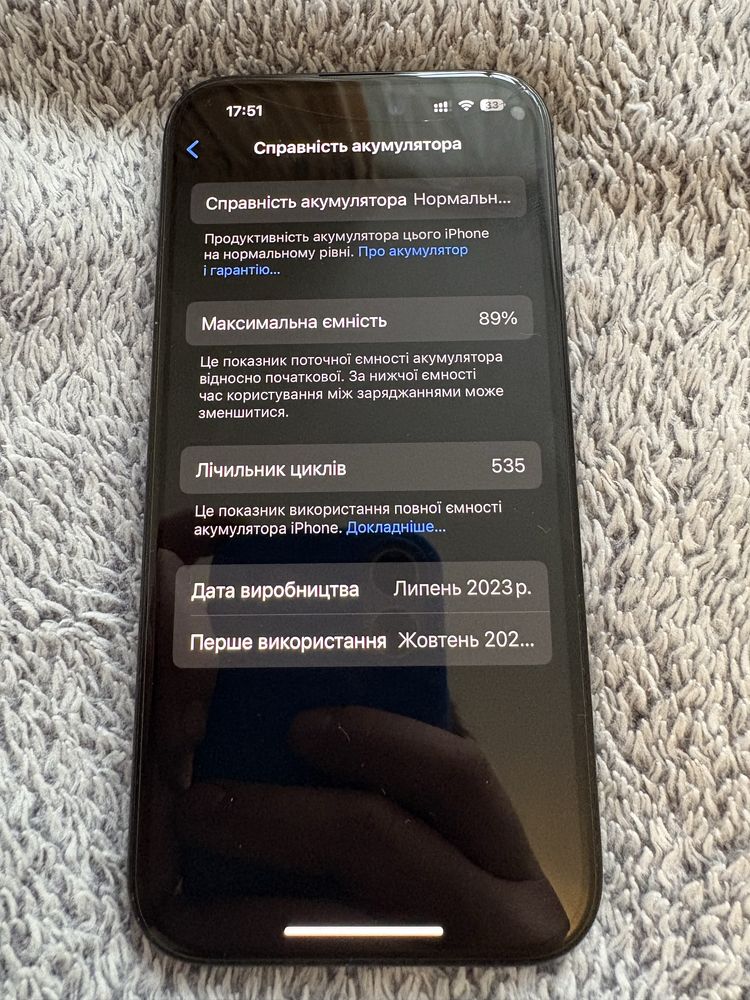 Iphone 15 black 128