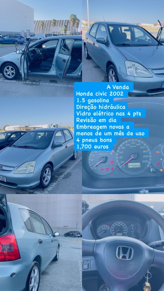 Carro  honda civic 2002