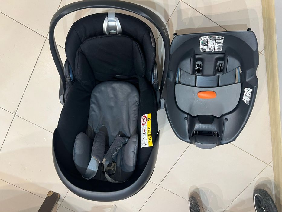 Fotelik cybex cloud q + baza, adaptery