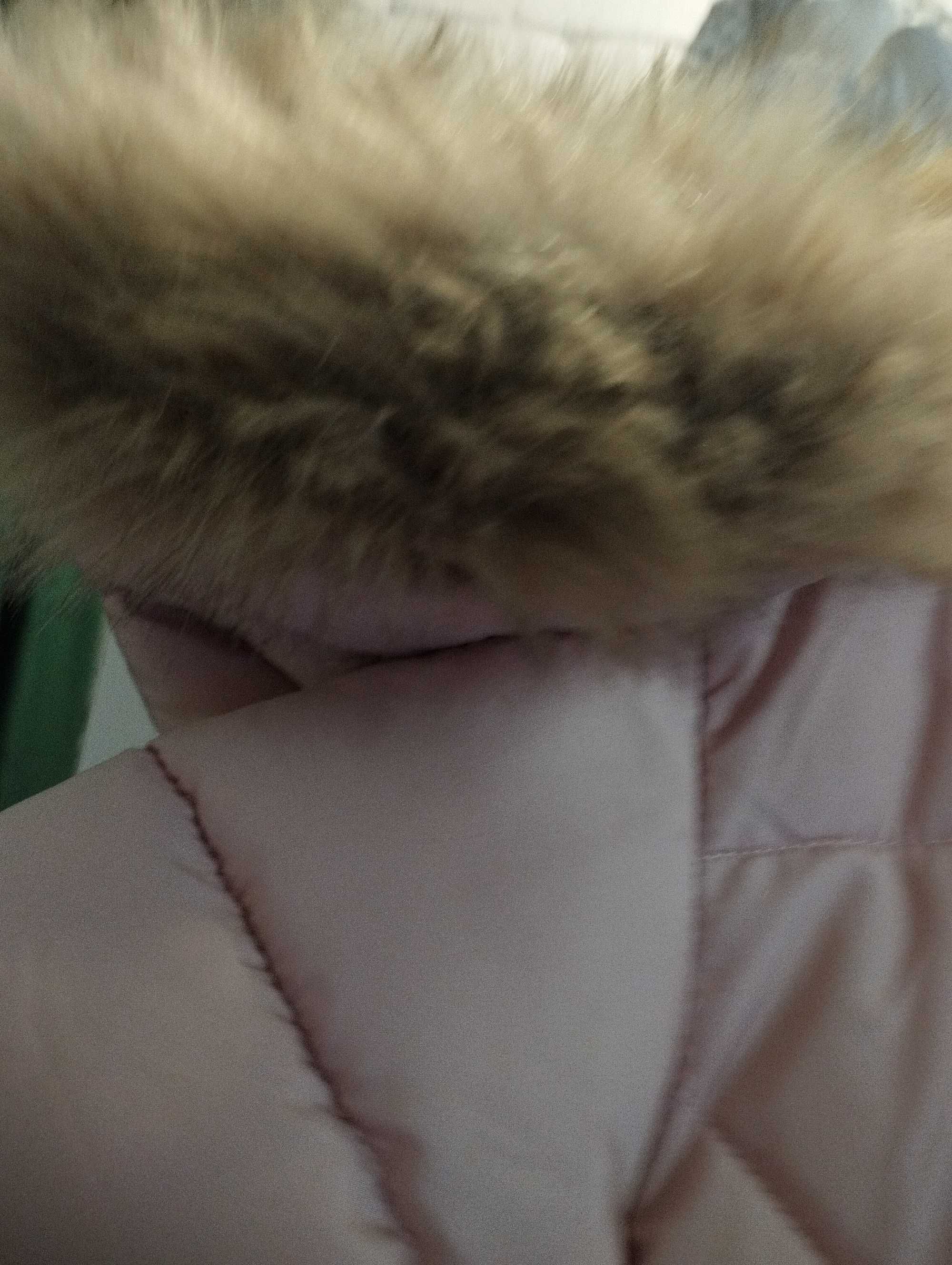 Kurtka Zara puder r 80 9/12 mcy czapka czarna pompon rekawiczki h&m