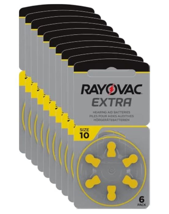 Baterie do aparatów słuchowych - roz. 10 - 60 sztuk