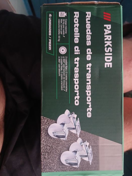 Набір коліс для транспортування Parkside 4 шт PARKSIDE