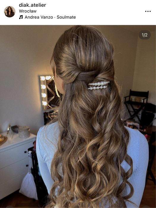 Czesanie / FRYZURA okolicznościowa. Makijaż  .Możliwy dojazd