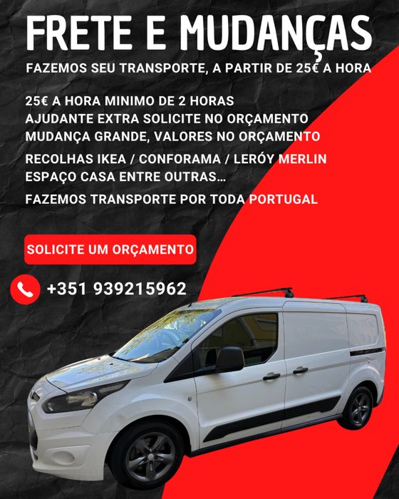 Frete e Mudanças Lisboa e toda Portugal
