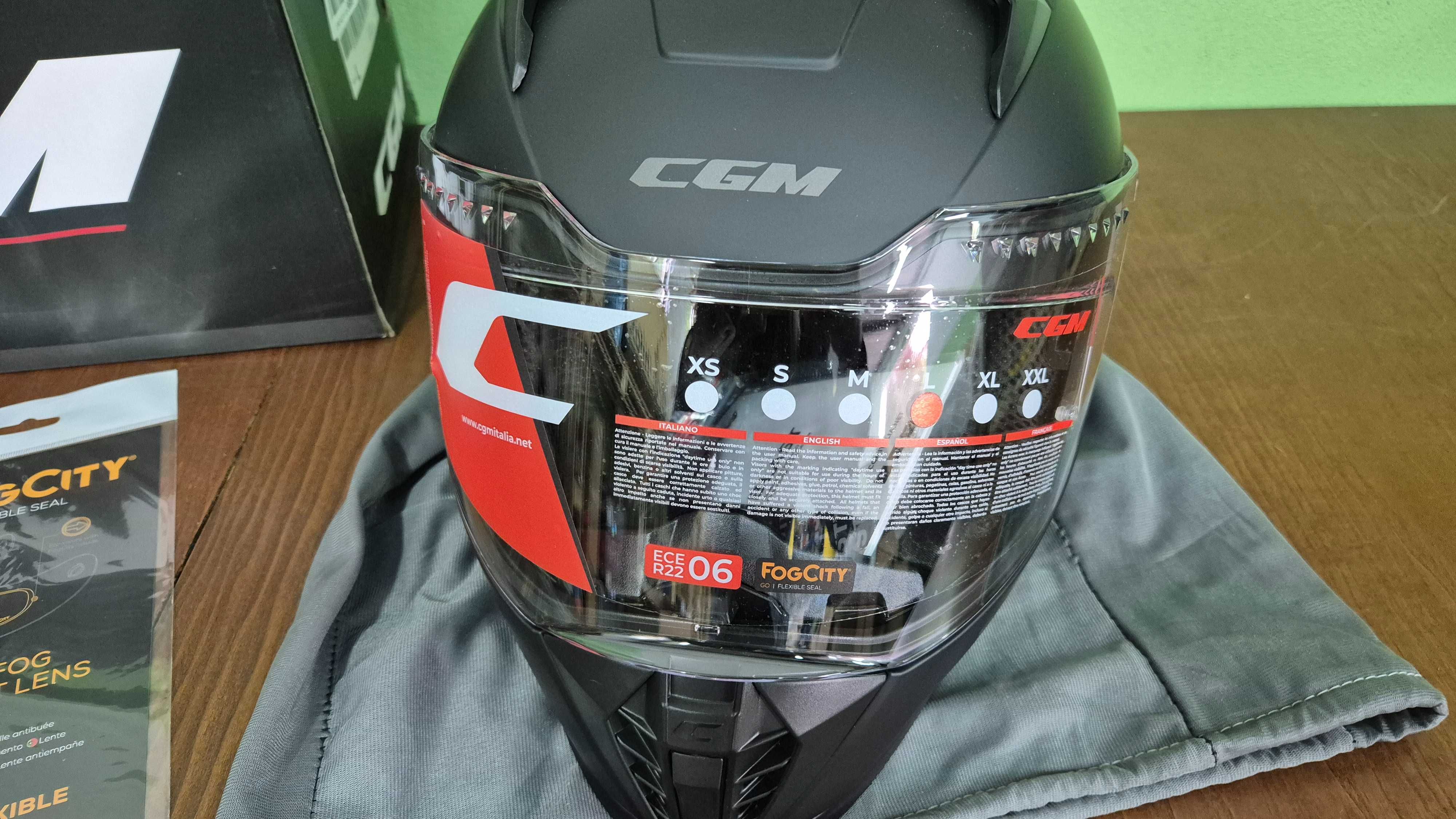 Kask motocyklowy z pełną twarzą CGM 311A Blast Mono roz. L