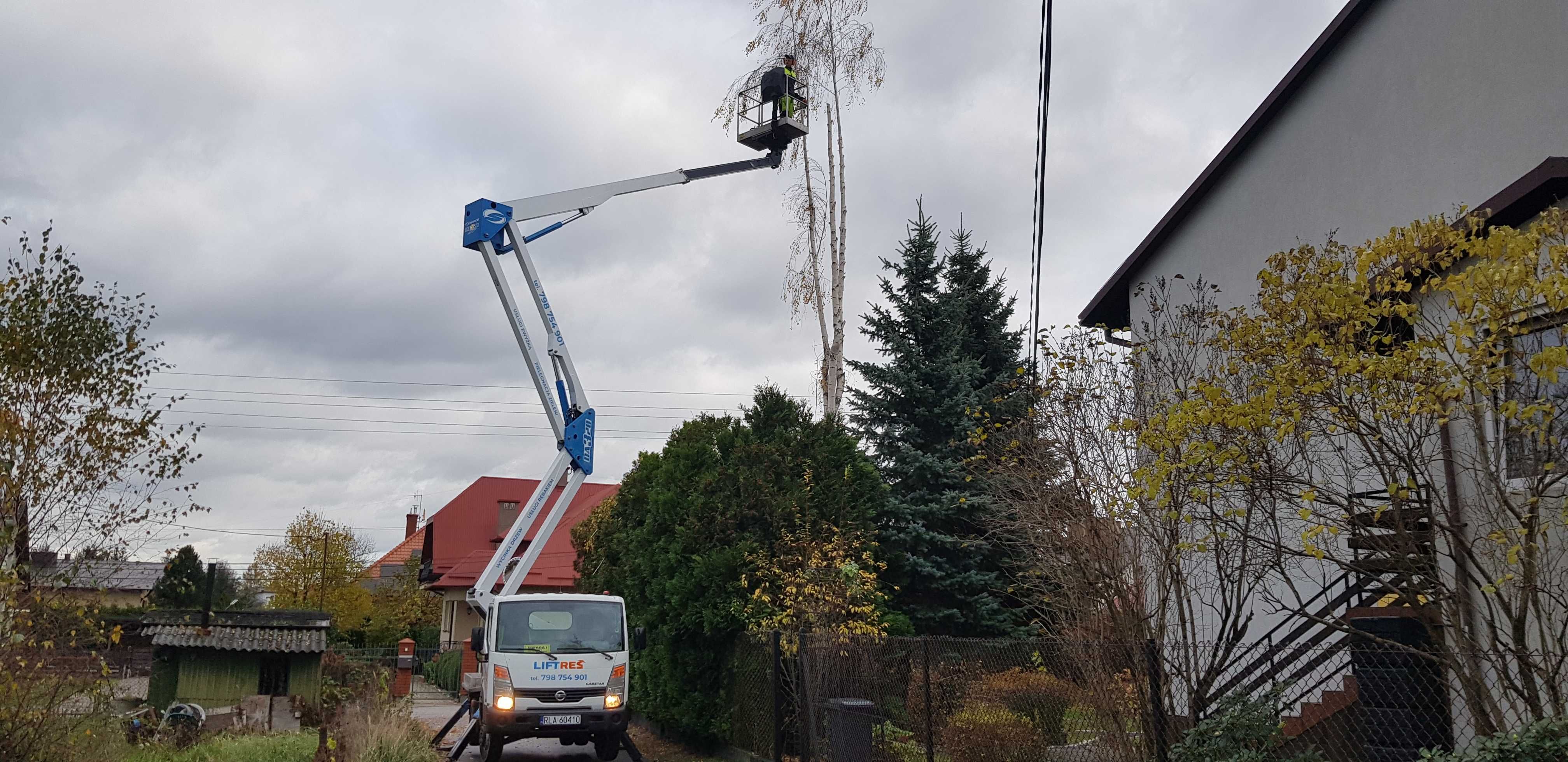 Zwyżka podnośnik koszowy 20m wynajem podnośnika - 7 dni/24 h