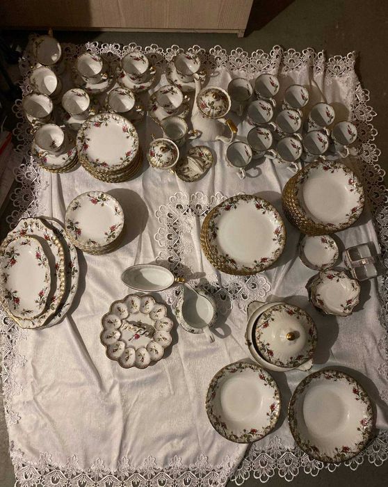 Iwona Chodzież serwis obiadowo-kawowy dla 12 osób - RÓŻA ZŁOTA