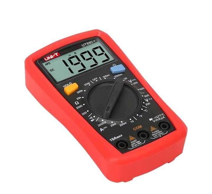 PROFESJONALNY Miernik Cyfrowy multimetr pomiar prądu napięcia LCD