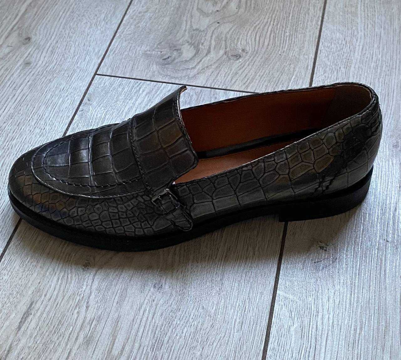 Geox італійські туфлі шкіра лофери мокасини 39 лоферы туфли кожа