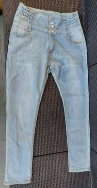 Spodnie dżins jasny długi stan