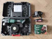 Polerka akumulatorowa dual action parkside komplet