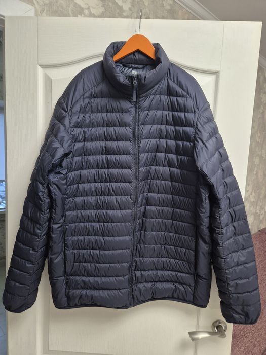 Микропуховик UNIQLO blue-gray р. .XL