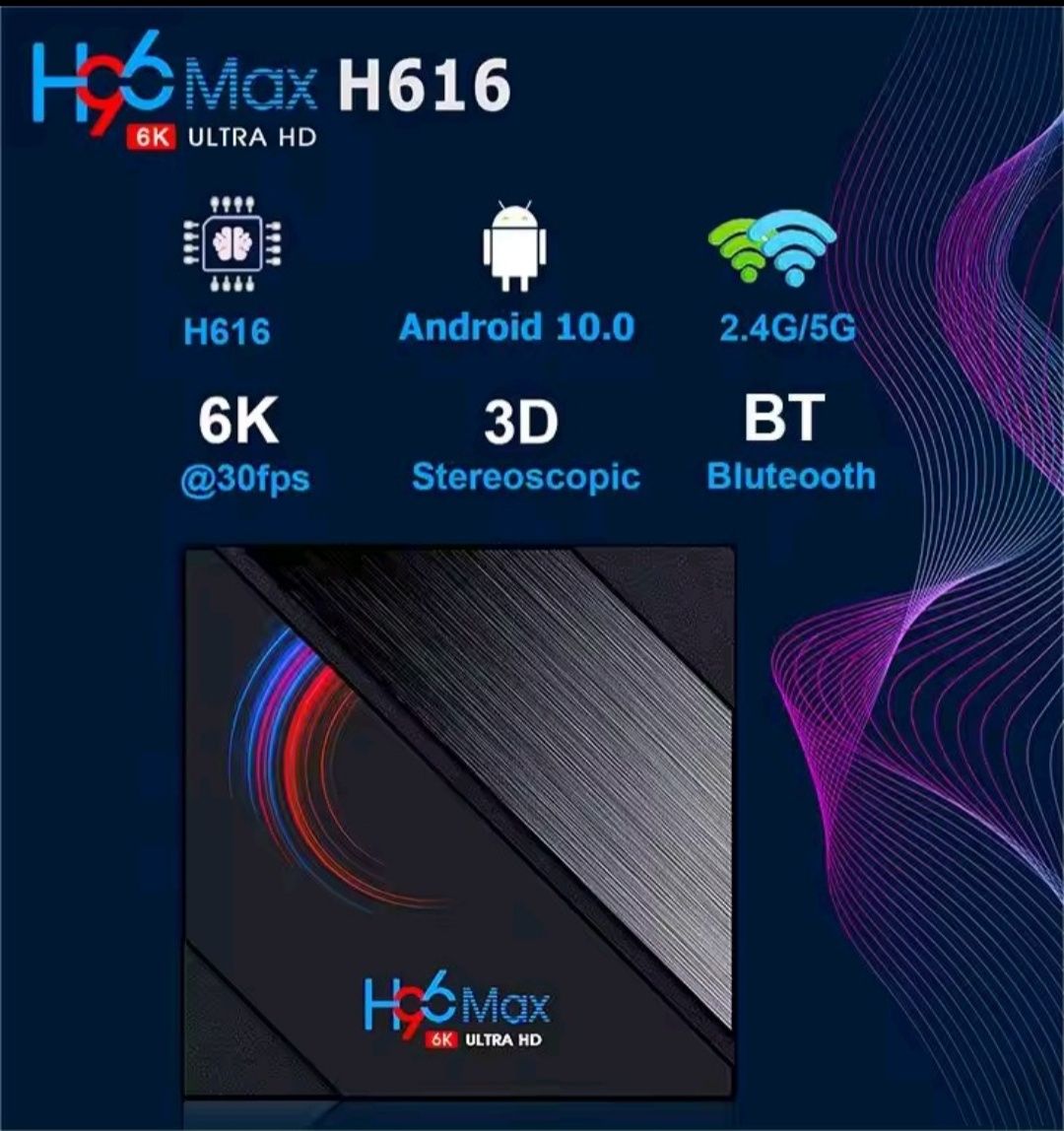 Smart tv android - приставка H96 max 4 / 32 gb. Медіаплеєр.