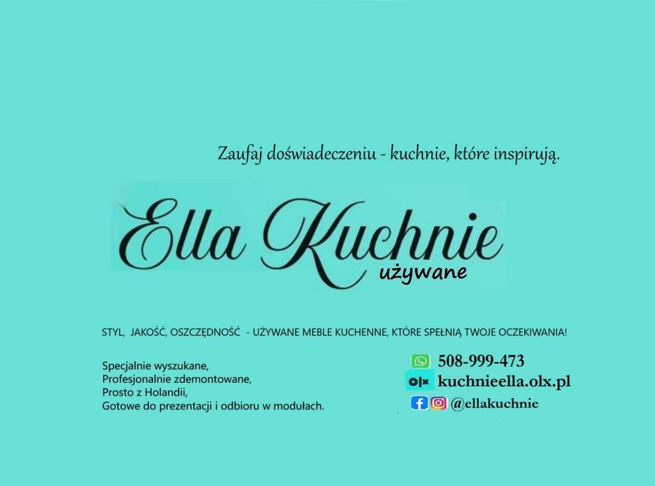 Kuchnia używana modułowa włoska elegancja. Meble kuchenne z AGD OKAZJA