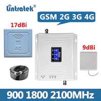 Lintratek Мощный комплект усилитель мобильной связи репитер GSM 2G3G4G