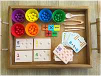 Conjunto de aprendizagem matematica - Montessori