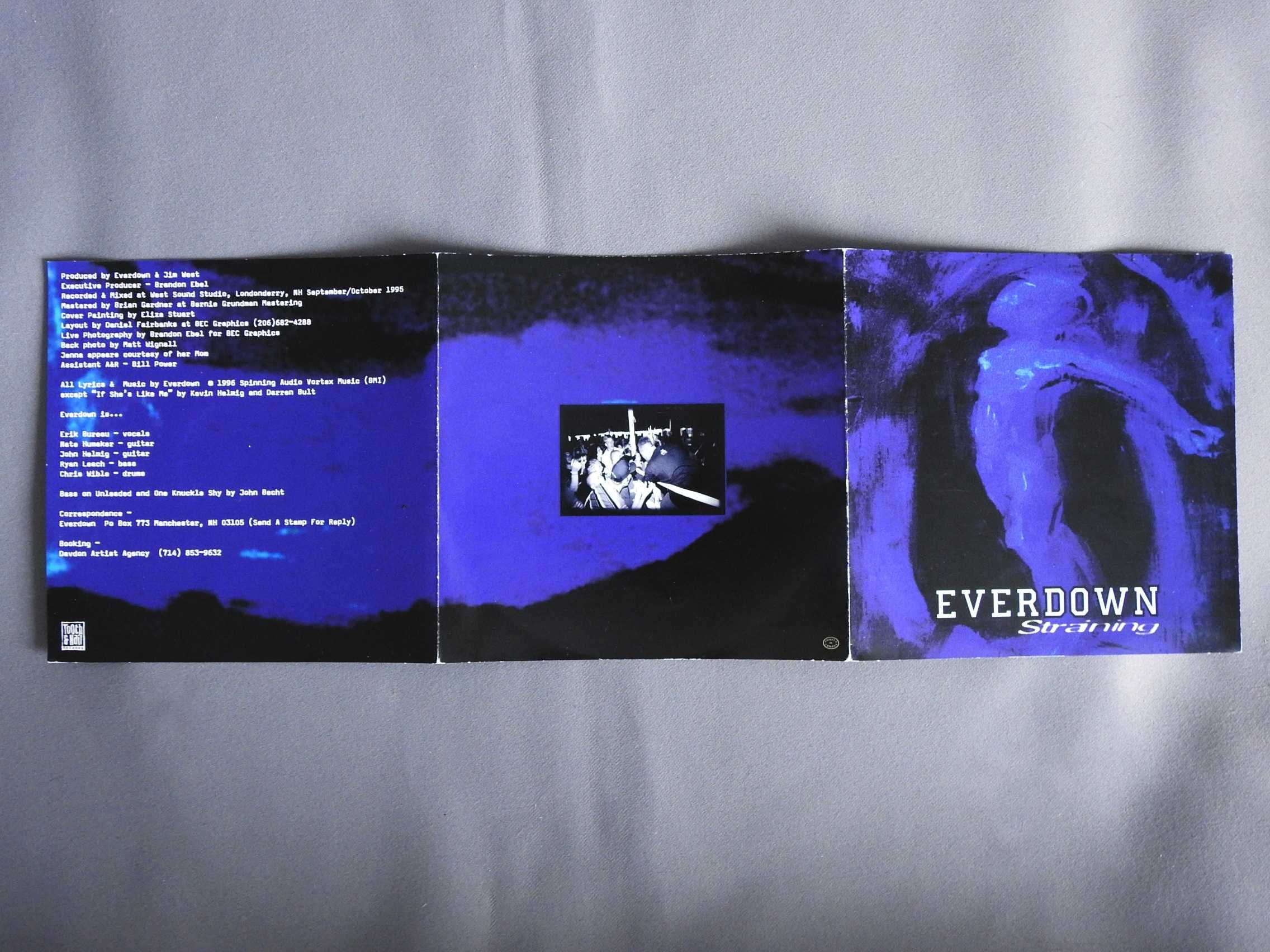 Everdown ‎Straining CD USA 1996 оригинал EX Hardcore