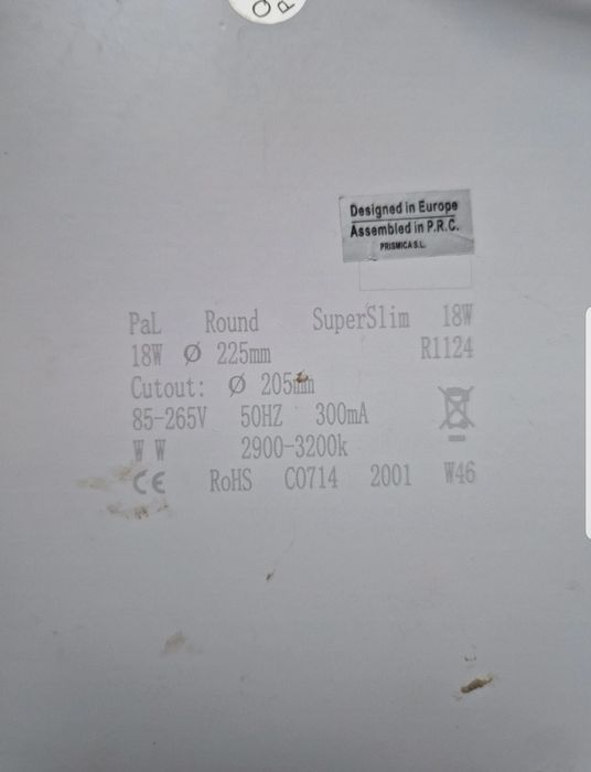 4 Painel LED Redondo 18W