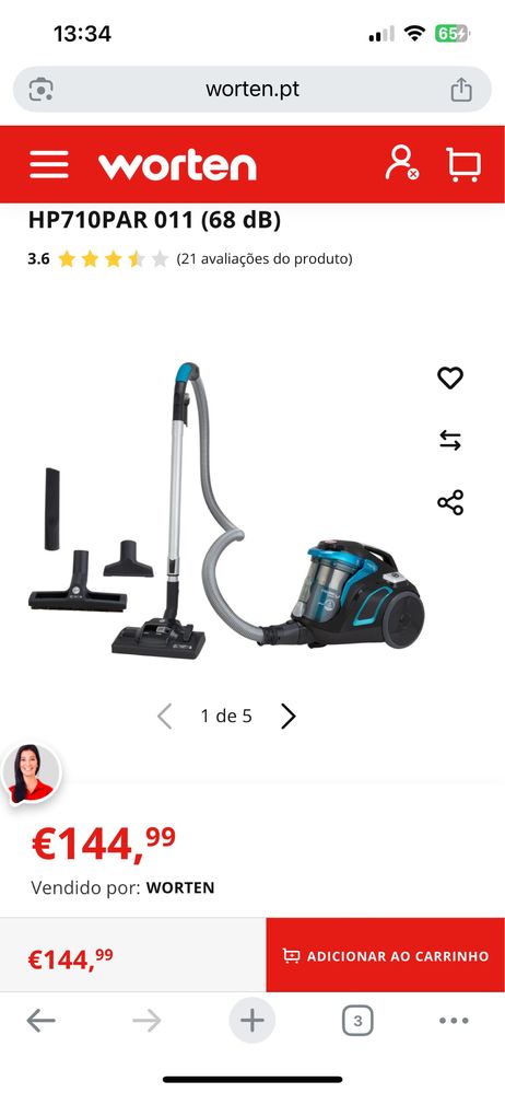 Aspirador hoover chorus