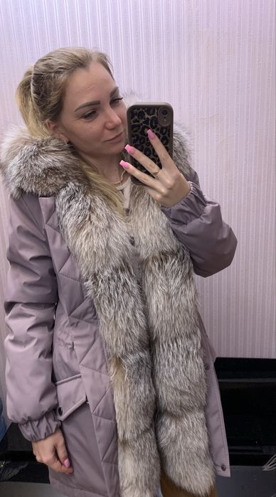 Зимняя парка с натуральным мехом