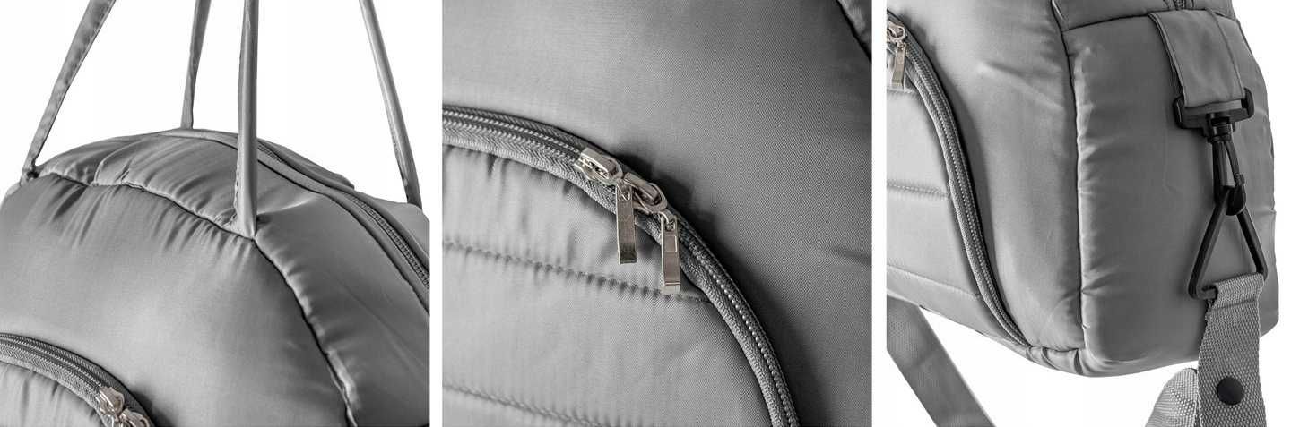 TORBA DO WÓZKA z paskiem organizer grey szary