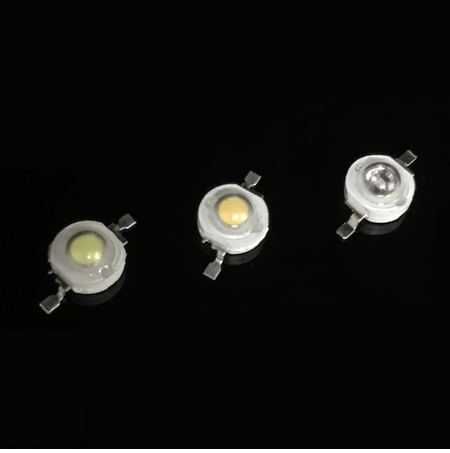 Точечный LED светодиод, одиночный, 1W. 3W, (Пуговки)