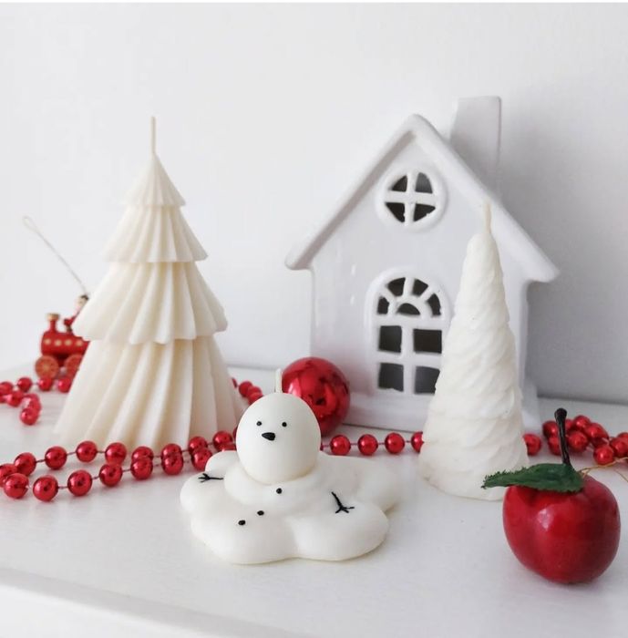 LIKWIDACJA Świeca sojowa choinka tanio dekoracje