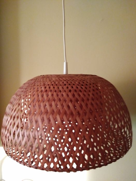 Abażur ratanowy, lampa stojąca lub do powieszenia