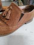 Sapatos de camurça, cor de mel