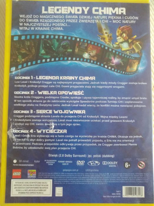 Dvd lego China 1-4 części