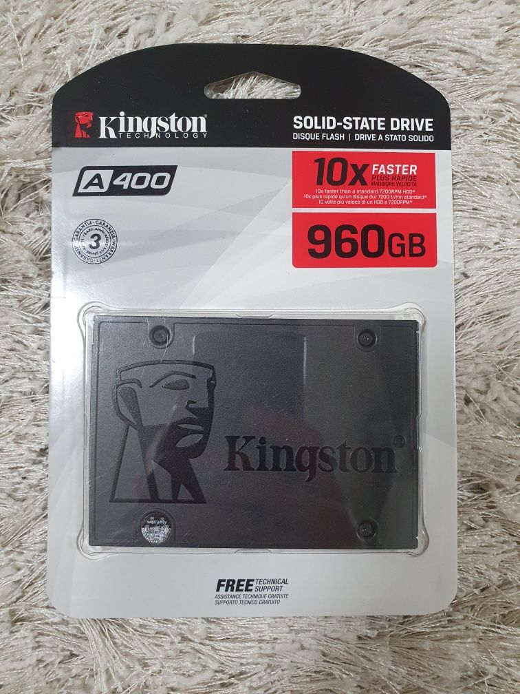 Kingston A400 960 gb, 1 тб, ssd накопитель, жёсткий диск, кингстон