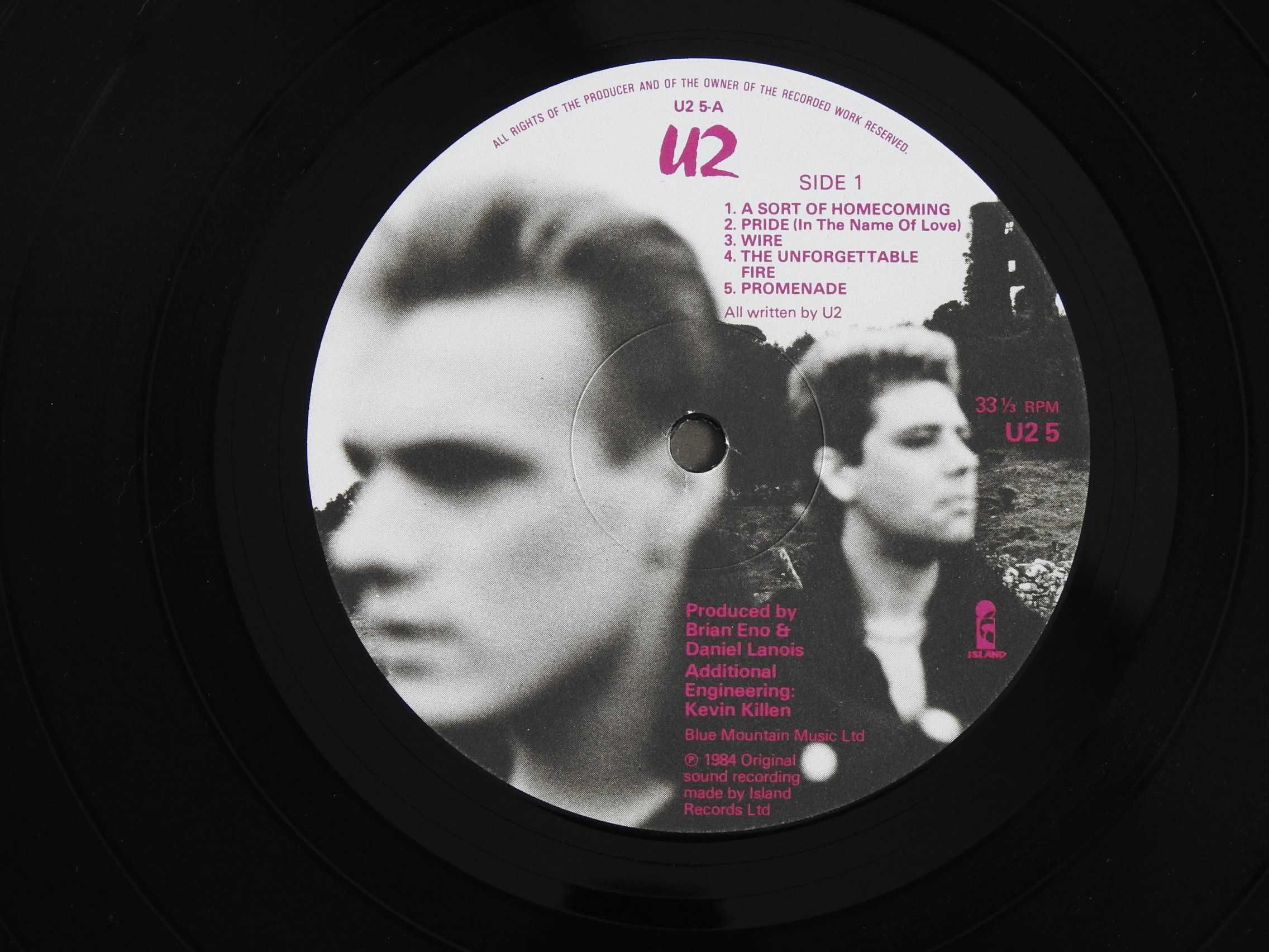 U2 The Unforgettable Fire пластинка UK Великобритания 1984 NM 1 press