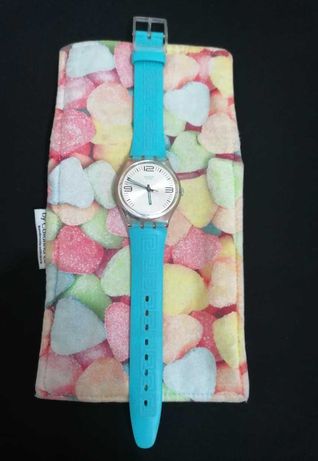 Relógio Swatch- Azul turquesa