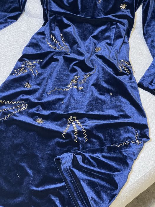 Екслюзив! Оксамитова сукня Valentino, вишиті сузірʼя, розмір М! Знижка