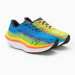 Buty do biegania męskie Mizuno Wave Rebellion Pro bolt2neon/ombre blue
