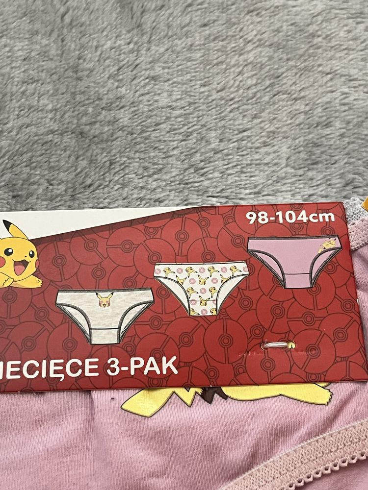 3x majtki dziecięce Pokemon Pikachu 98-104