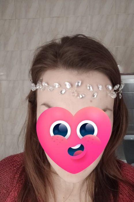 Opaska ślubna boho glam wianek tiara