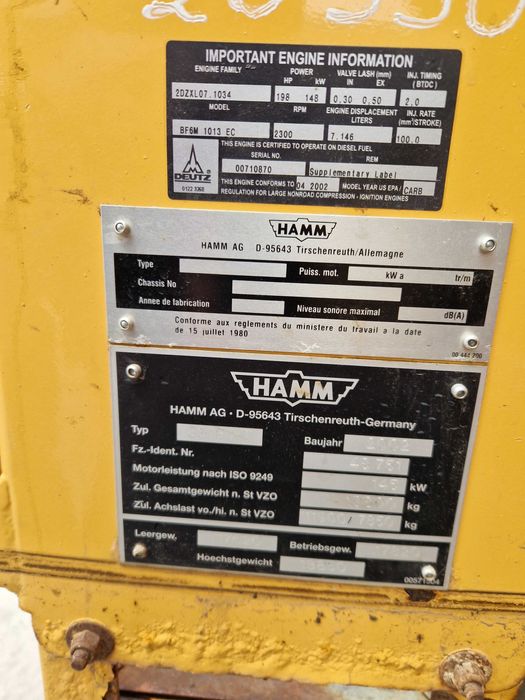 Каток Грунтовий HAMM 3518 HT, вібраційний коток, ущільнювач