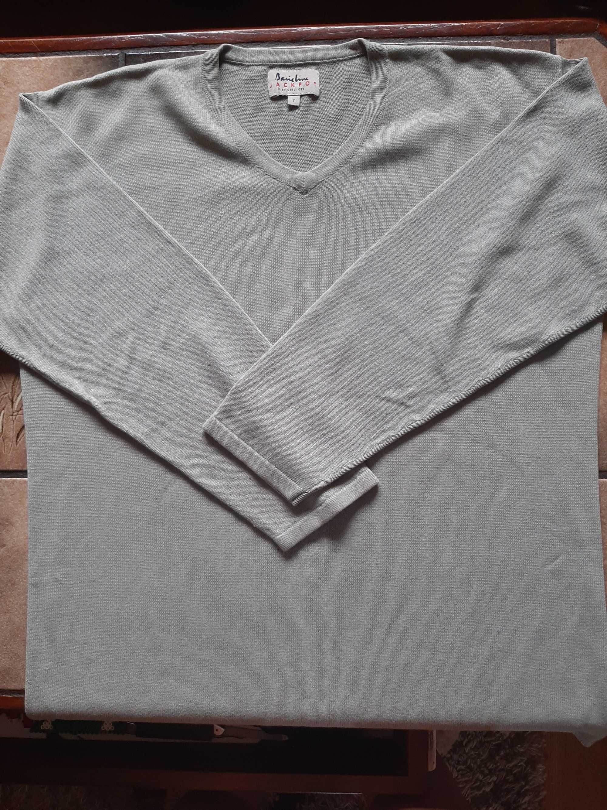 Bardzo elegancki sweter męski bluzka firma Super materiał tanio