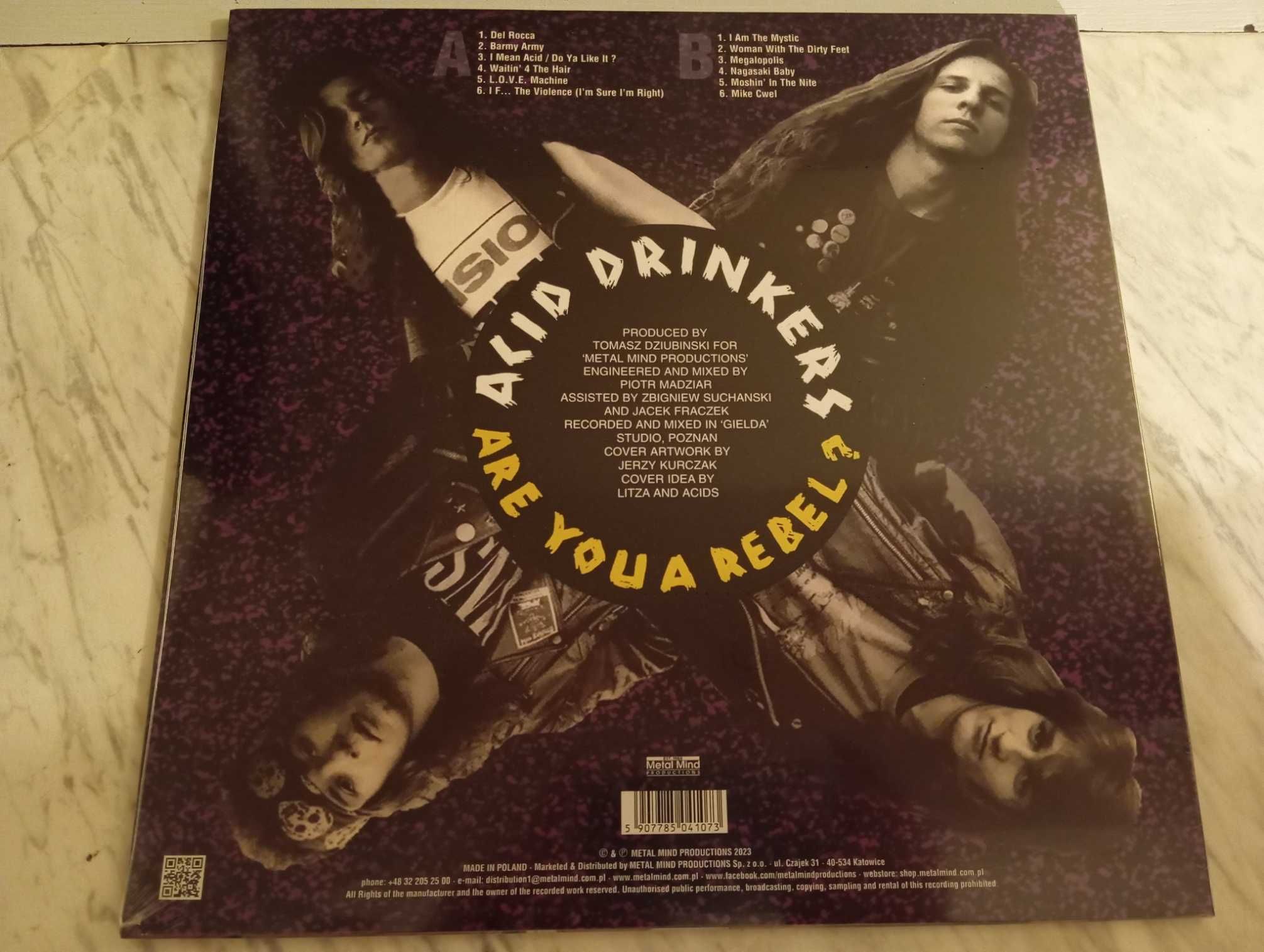 Acid Drinkers Are You a Rebel LP Winyl nowy w folii