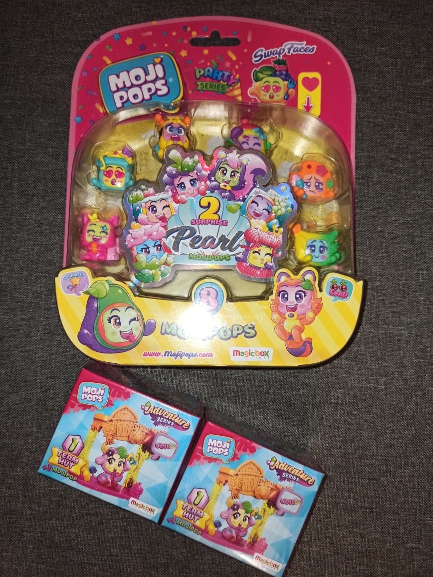 Moji pops zestaw 8 figurek i 2 rooms
