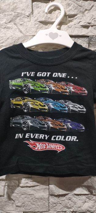 Koszulka chłopięca bluzka rozmiar 80 Hot Wheels
