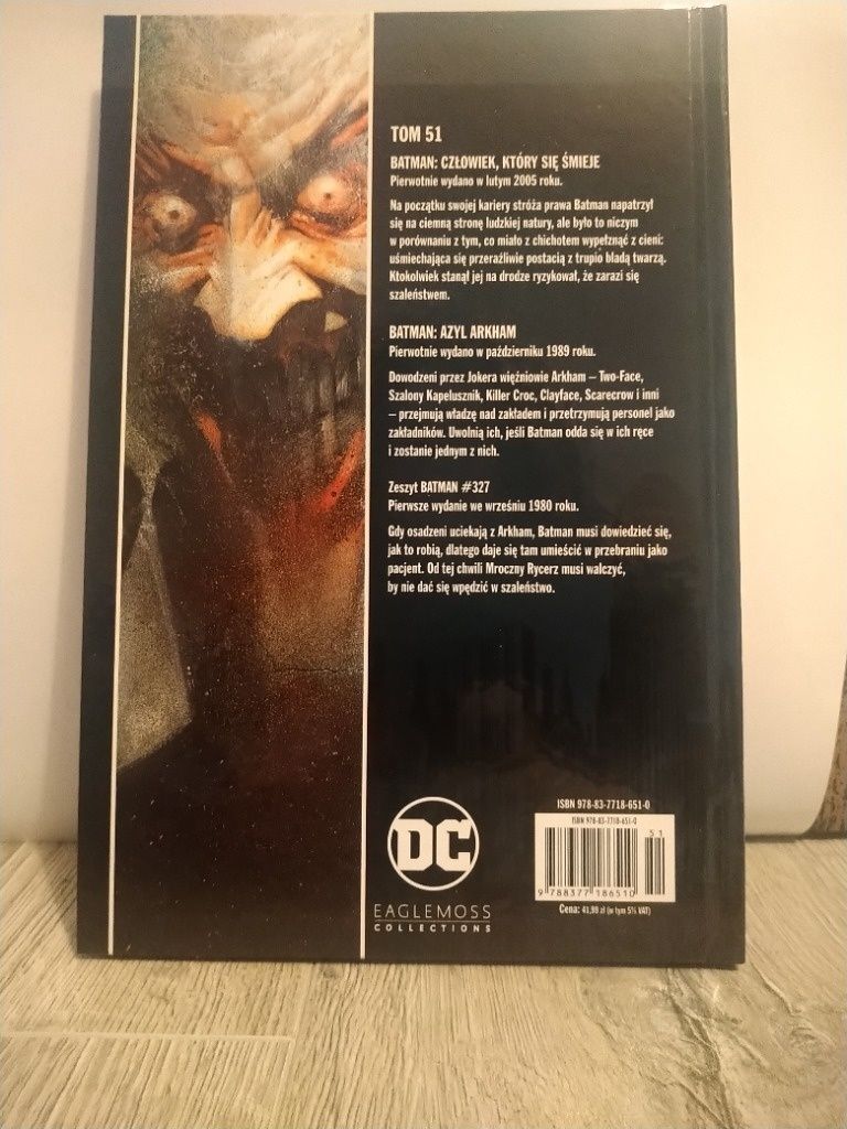 Komiks Batman człowiek który się śmieje Azyl Arkham kolekcja wkkdc DC