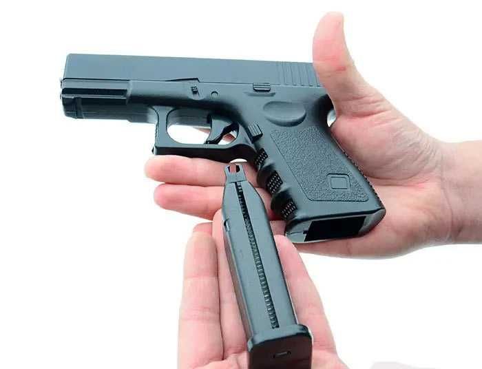 Дитячий металевий пістолет Глок 17 (Glock 19,23) Galaxy G15