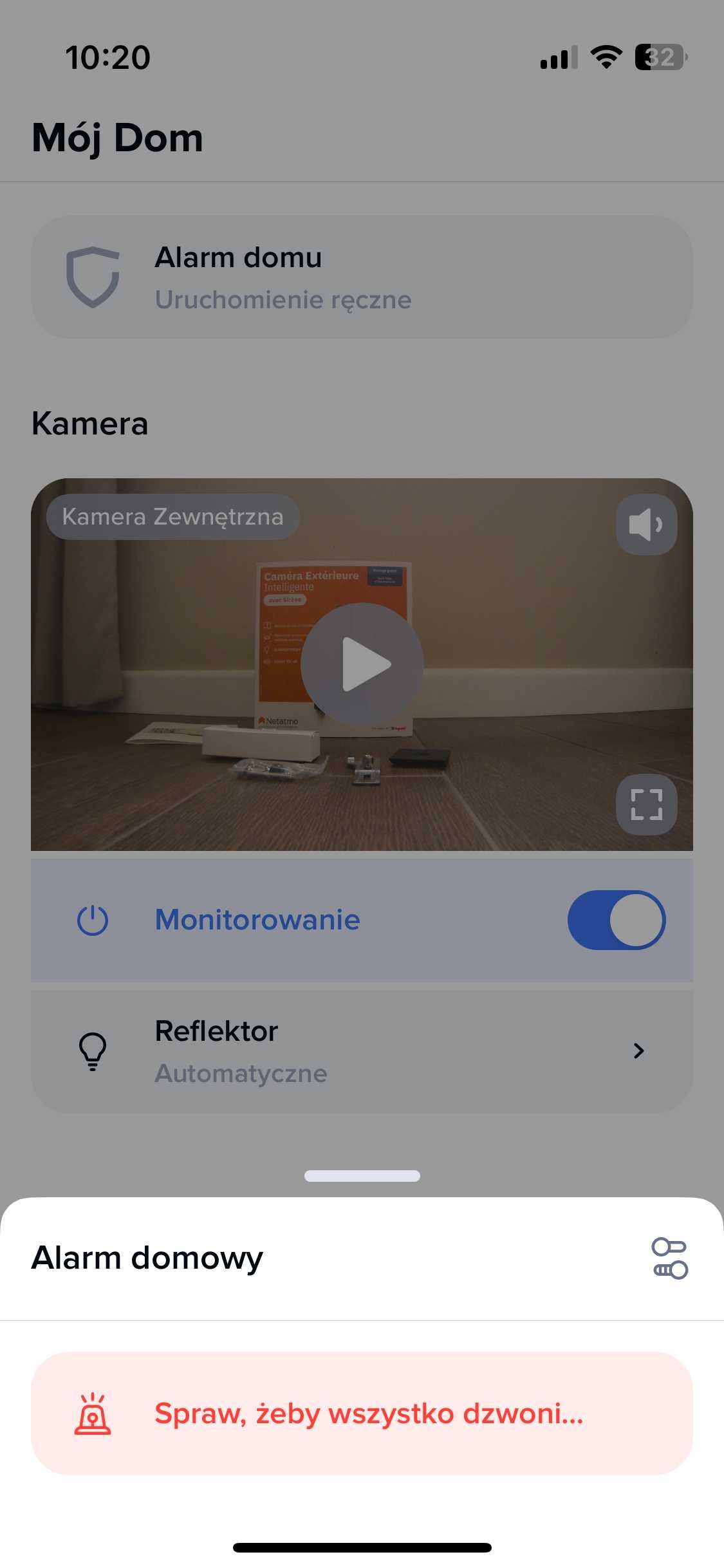 Kamera zewnętrzna Netatmo Presence z SYRENĄ ALARMEM- Apple Homekit