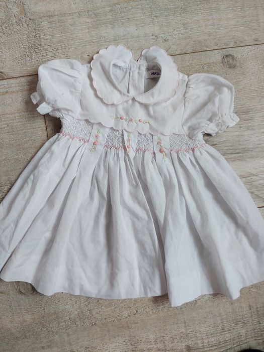 Sukienka biała 68 chrzest
