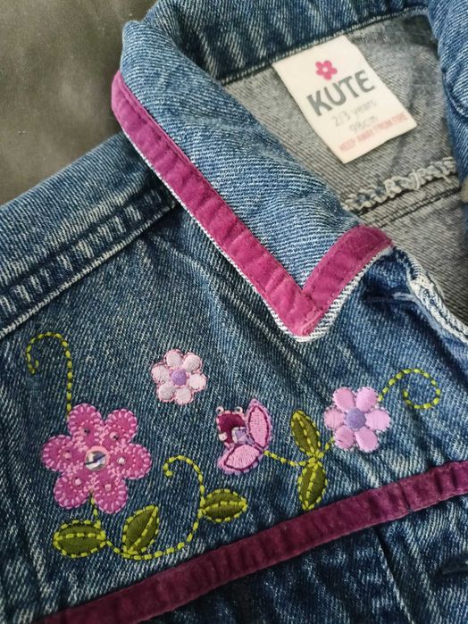 Kurtka jeansowa dziewczęca