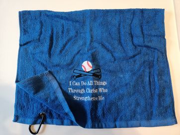 Ręcznik baseballowy granatowy