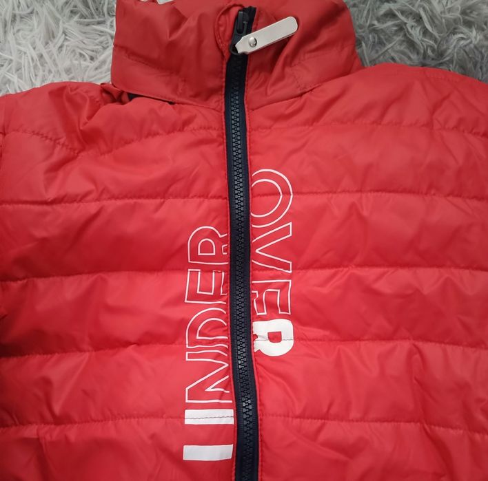 Kurtka jesienna chłopięca z chowanym kapturem